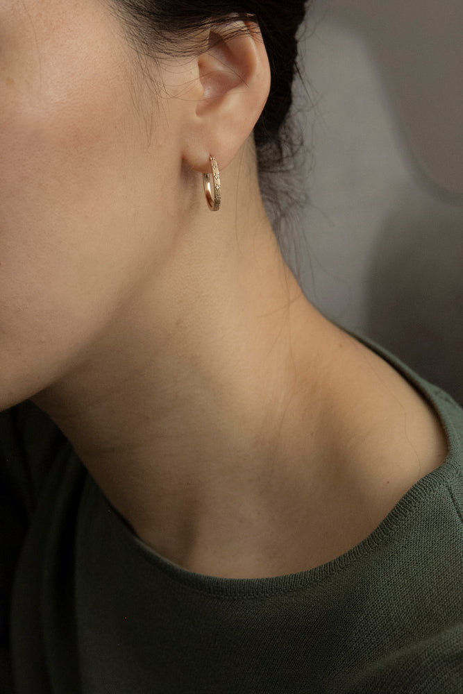 bohem Classic Star collection Star Hoop Earrings/K10