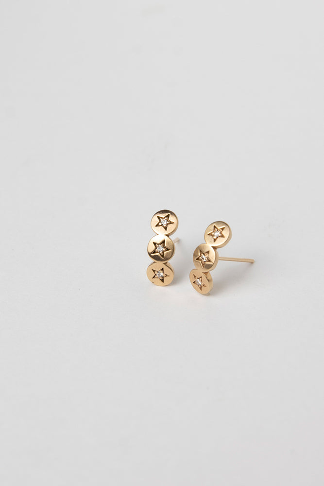 bohem Classic Star collection Round Star Earrings/K10