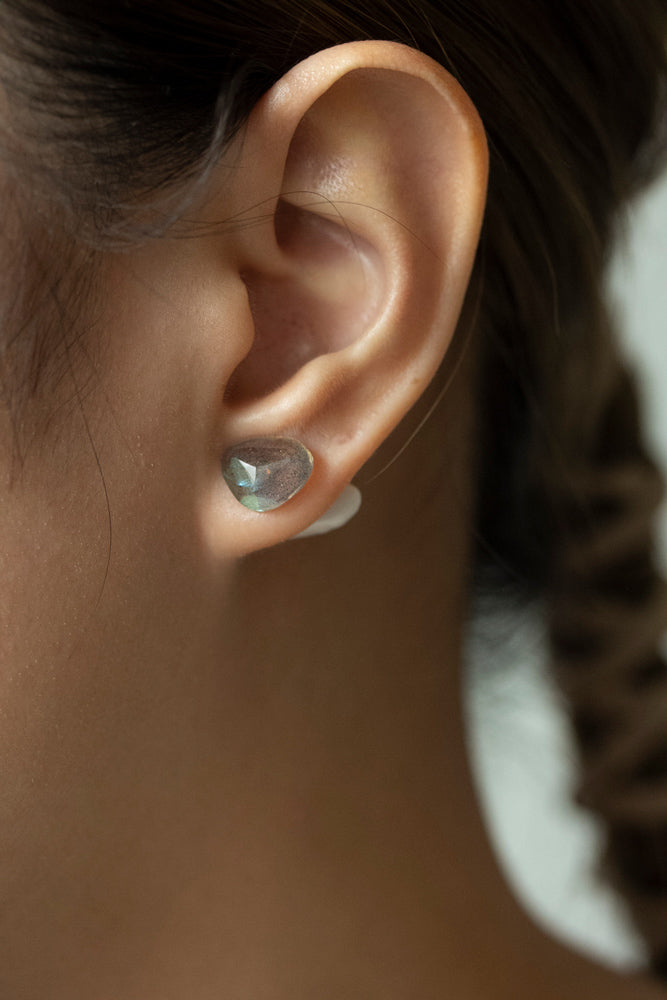 bohem Loose Stone Collection Labradorite Earrings/K10
