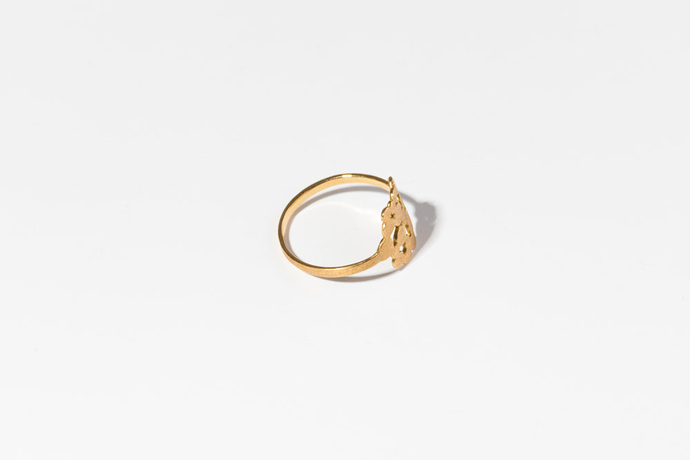 Perche? Flat bubble Ring2/K18