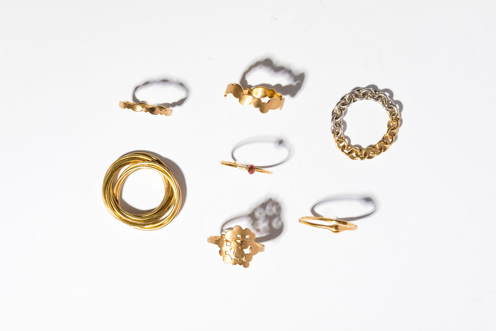 Perche? flat bubble Ring リング2/K18