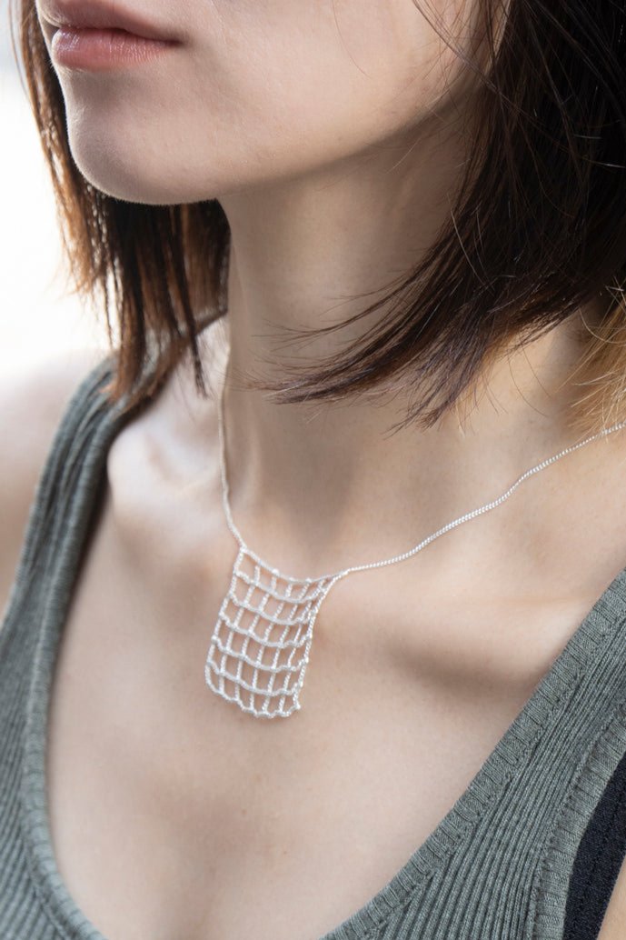 Hannah Keefe lil Net Necklace /Silver