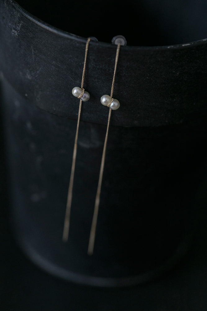 januka Twin pearl collection 双子パールアメリカンピアス/K18