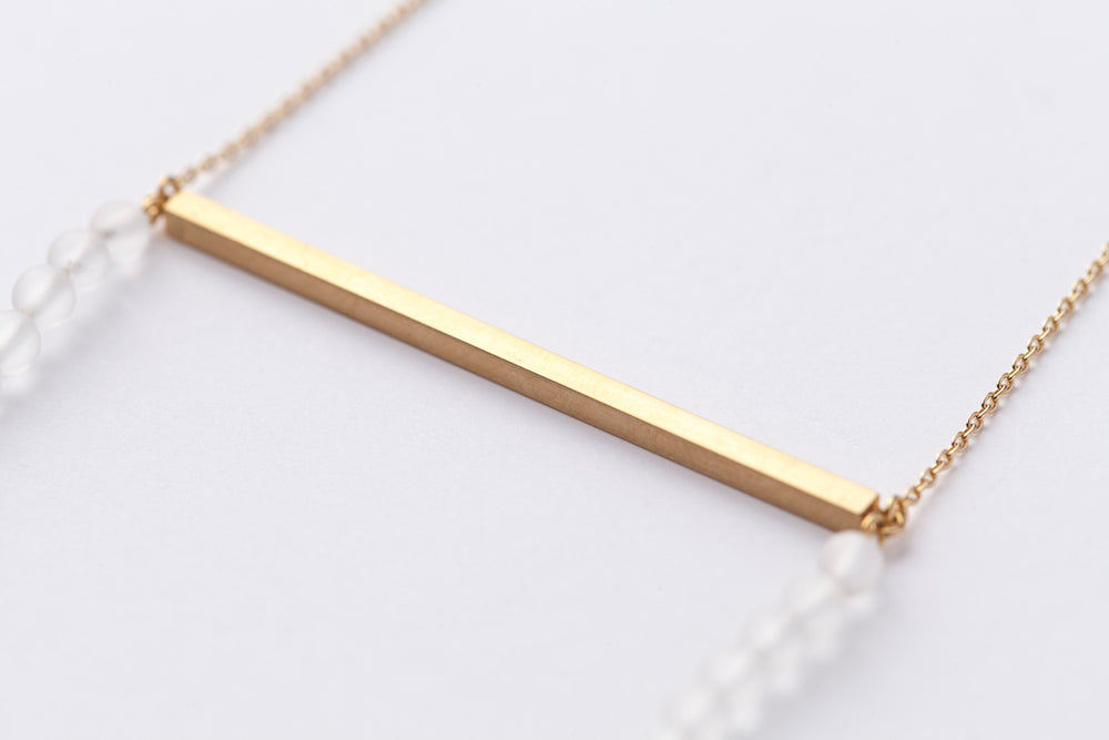 jaren Rope necklace L pearl or quartz necklace