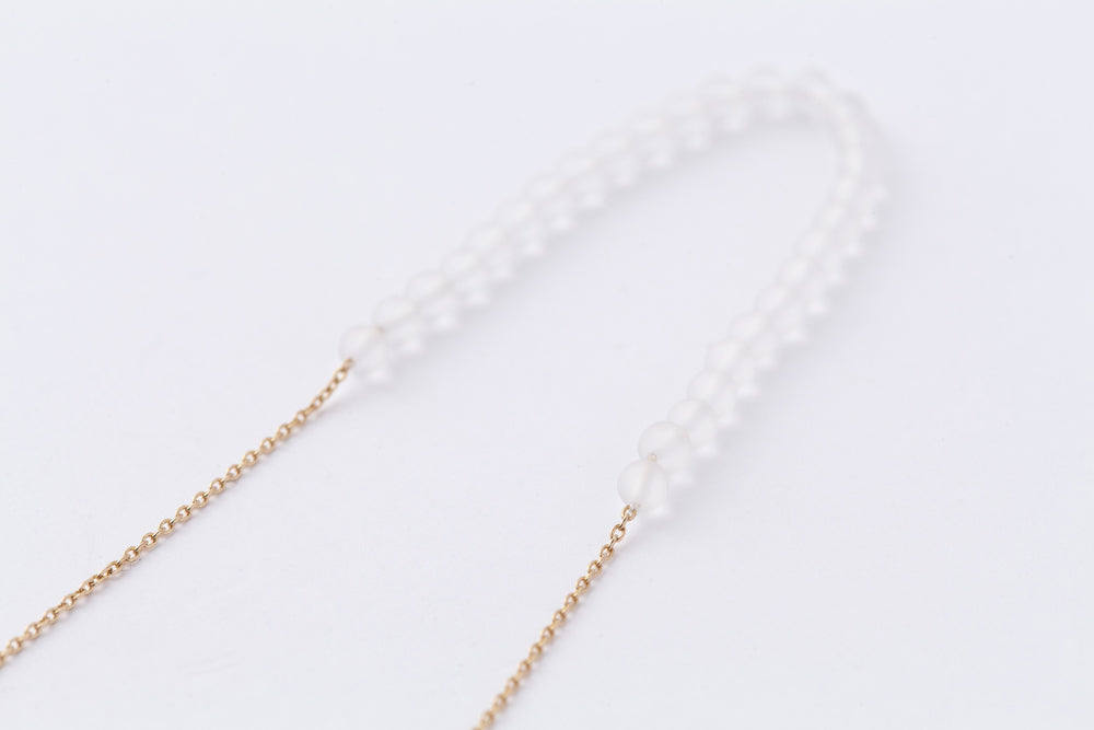 jaren Rope necklace L pearl or quartz necklace