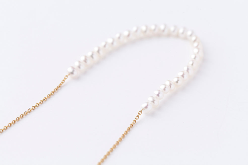 jaren Rope necklace L pearl or quartz ネックレス