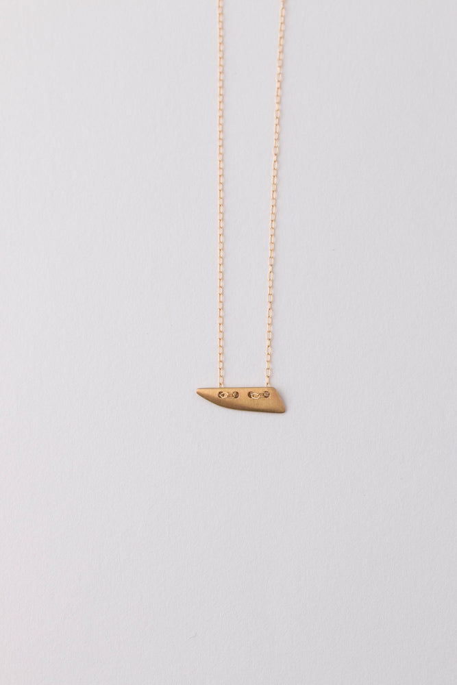 LANA ia lani FLAKES necklace Woodchip ネックレス/K18