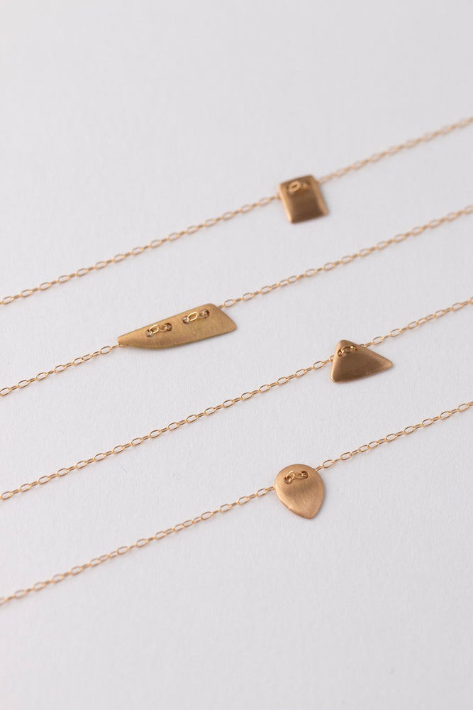 LANA ia lani FLAKES necklace Woodchip ネックレス/K18