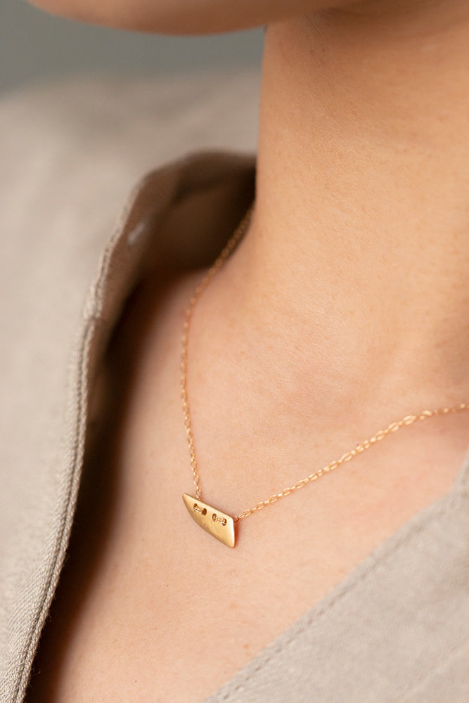 LANA ia lani FLAKES necklace Woodchip ネックレス/K18