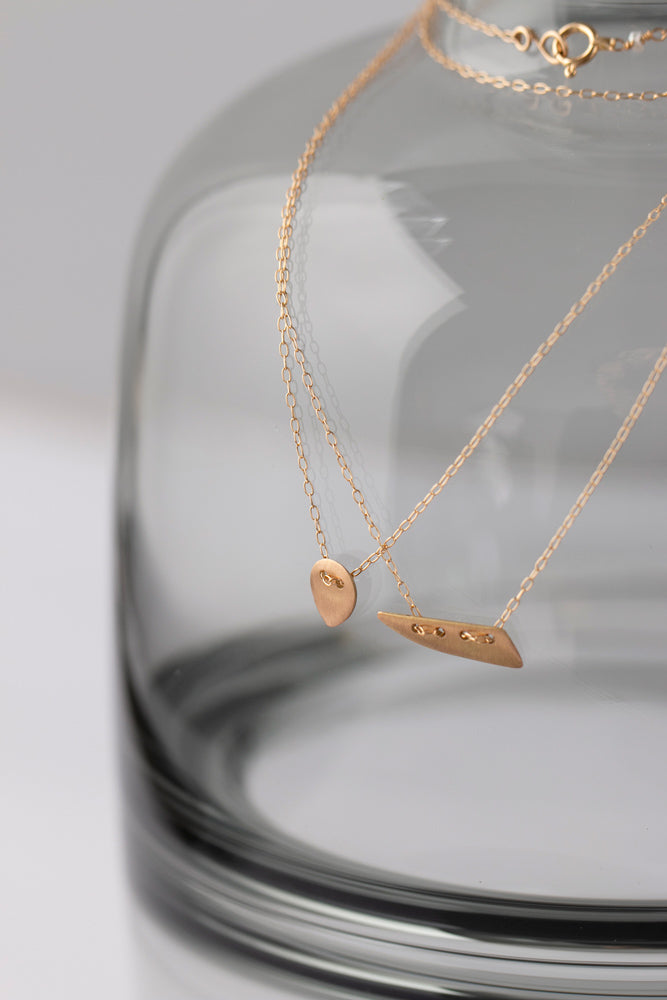 LANA ia lani FLAKES necklace Woodchip ネックレス/K18
