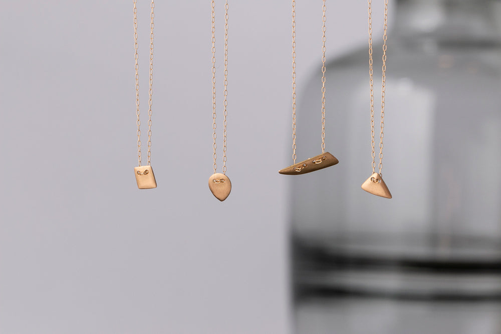 LANA ia lani FLAKES necklace Woodchip ネックレス/K18