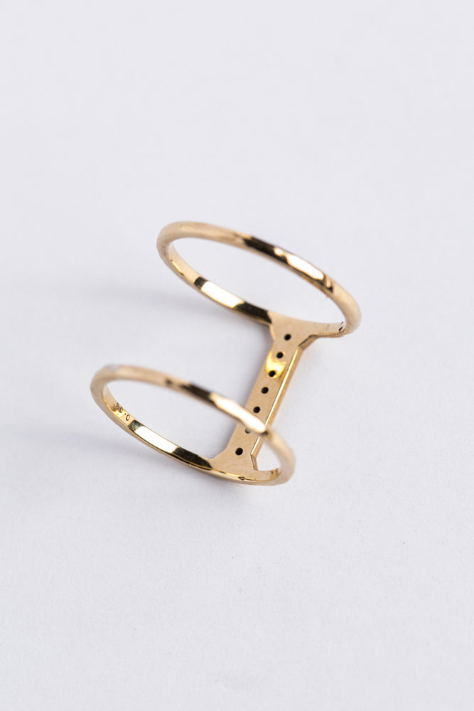 LiniE Tribe brown diamond ring Brown diamond ring/K10
