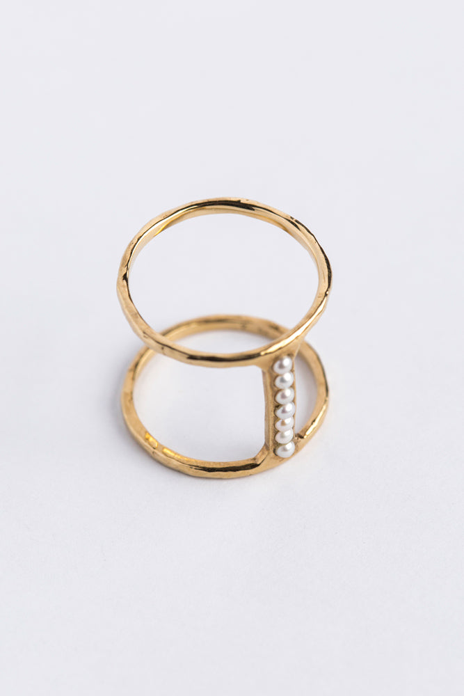 LiniE Tribe pearl ring パールリング/K10