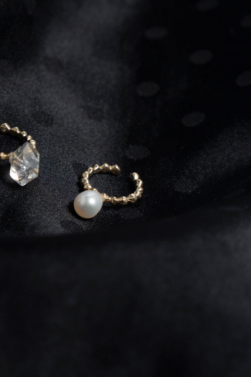 LiniE CUFFS OF THE MOON Pearl Ear cuff イヤカフ/K10