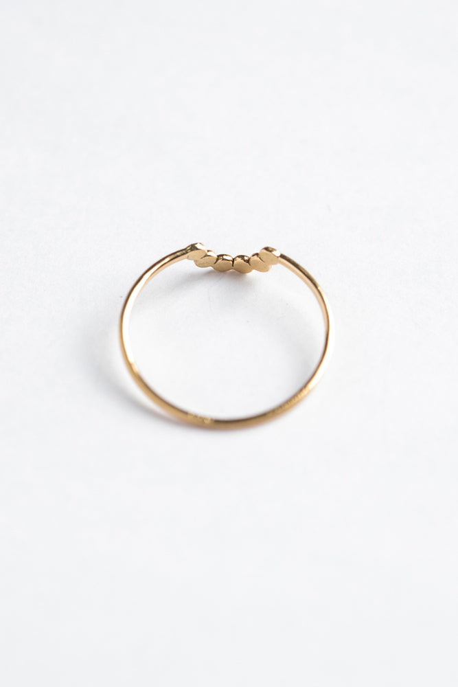 Perche? maru half Ring /K18