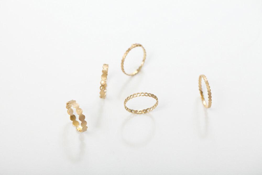 Perche? maru circle random Ring Ring 1/K18