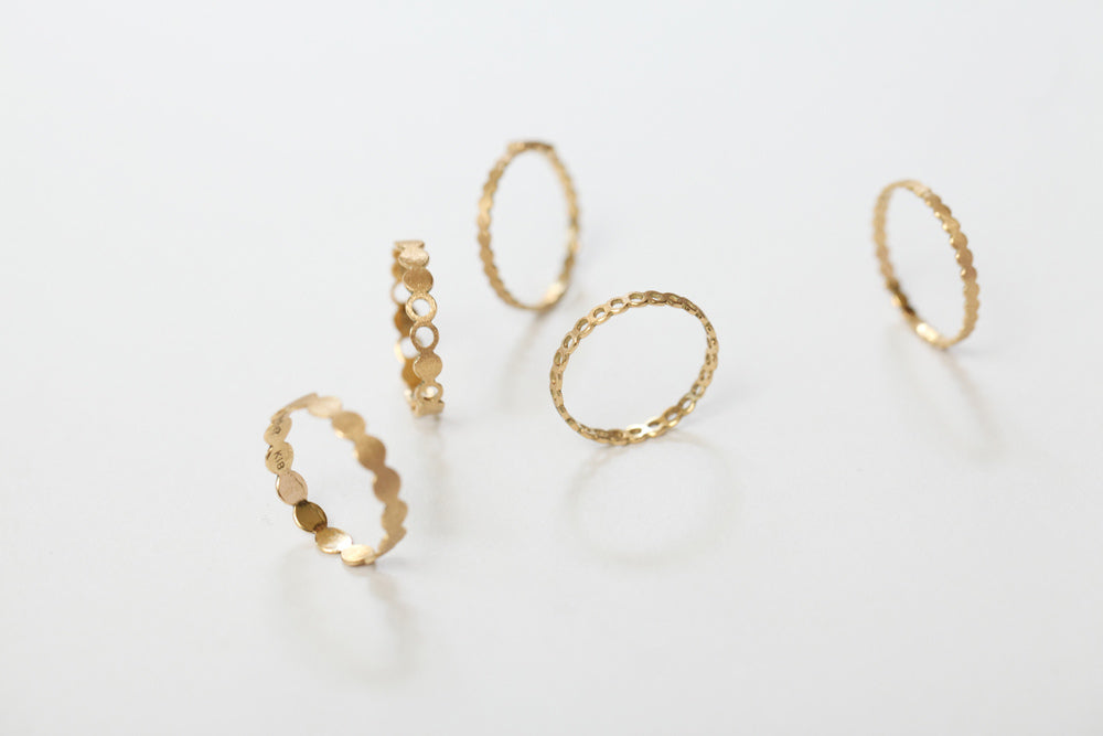 Perche? maru circle random Ring Ring 1/K18