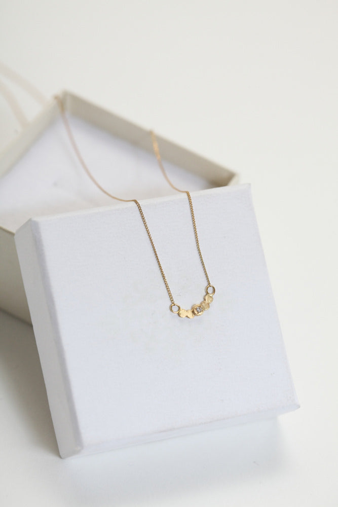 Perche? marumaru 1p diamond Necklace 一粒ダイヤネックレス/K18