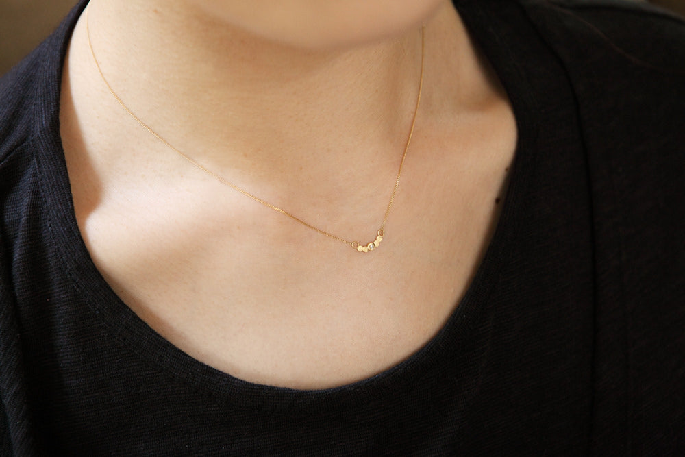 Perche? marumaru 1p diamond Necklace 一粒ダイヤネックレス/K18