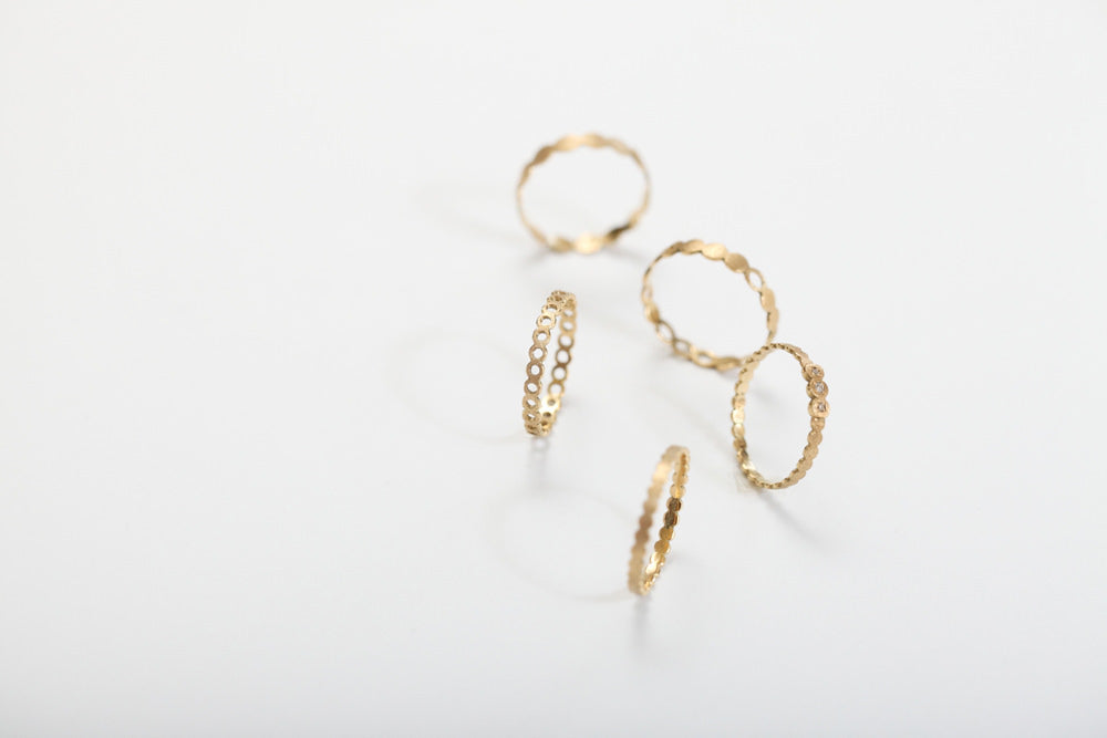 Perche? marumaru 3P diamond Ring ダイヤリング/K18