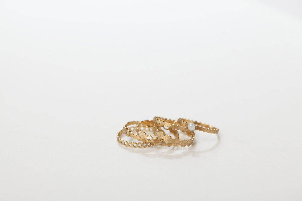 Perche? marumaru pearl Ring パールリング1/K18