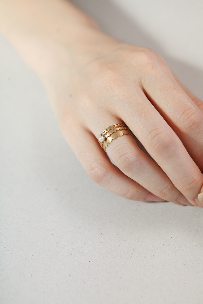 Perche? marumaru pearl Ring パールリング1/K18