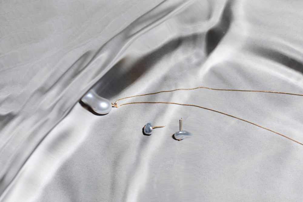 mimimumnuts,ミニマムナッツ,ダイヤ パール ピアス,K18ピアス,ケシパール ピアス 18金