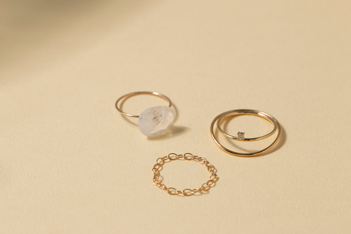 MINIMUMNUTS Tiny Chain Ring 4 /K18