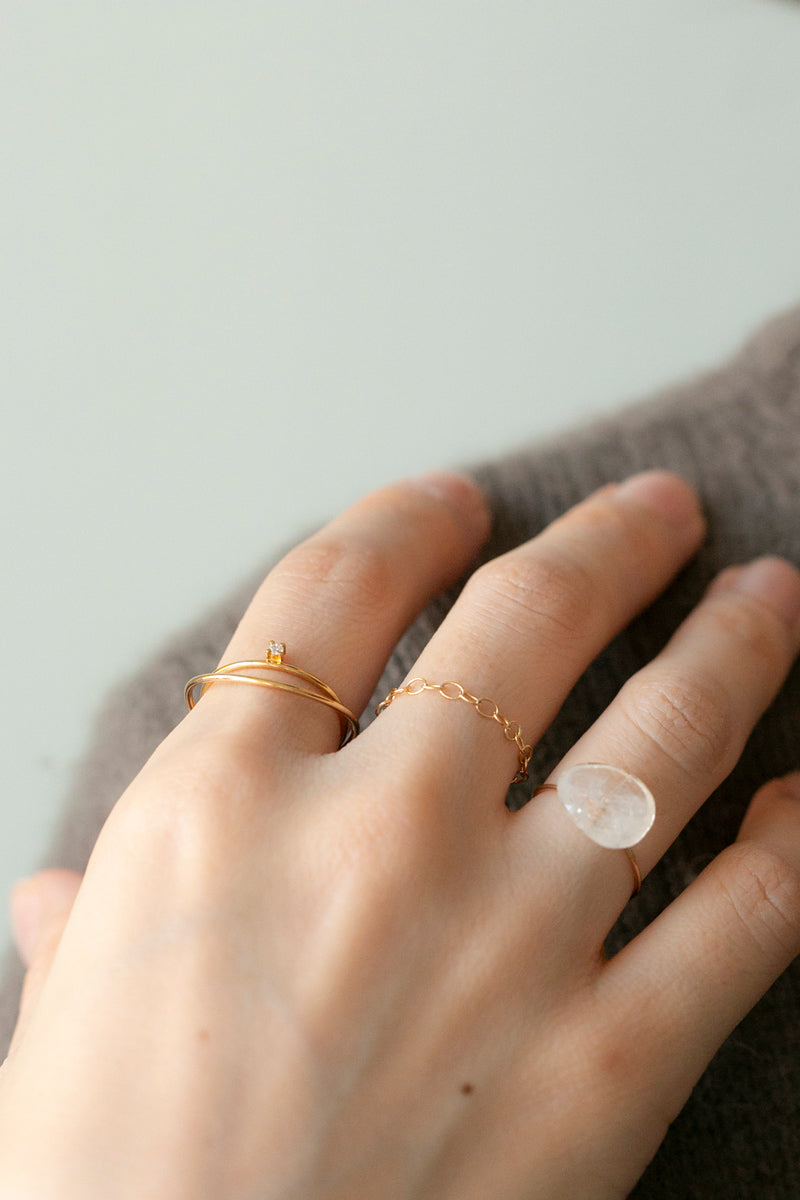MINIMUMNUTS Tiny Chain Ring 4 /K18