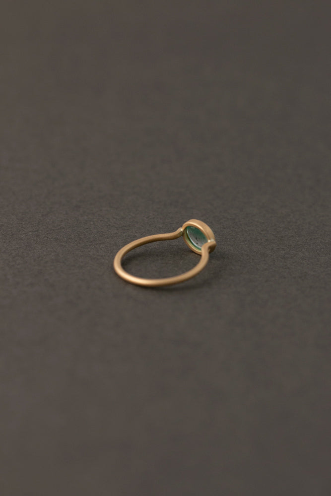 MONAKA jewellery Colombia Emerald collet Ring エメラルドリング/K18
