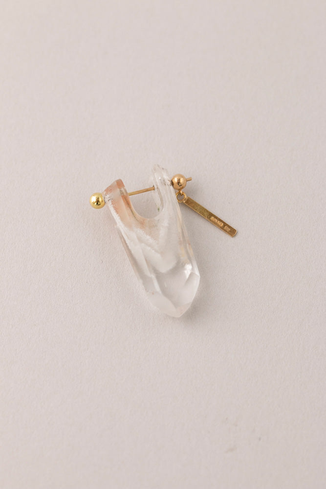 MONAKA jewellery Phantom Quartz rock Pierce ファントムクォーツロックピアス/K18