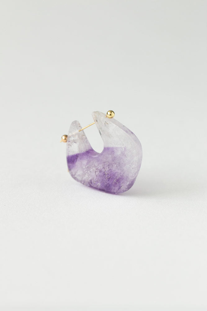 MONAKAjewellery Super seven quartz Rock pierce /K18