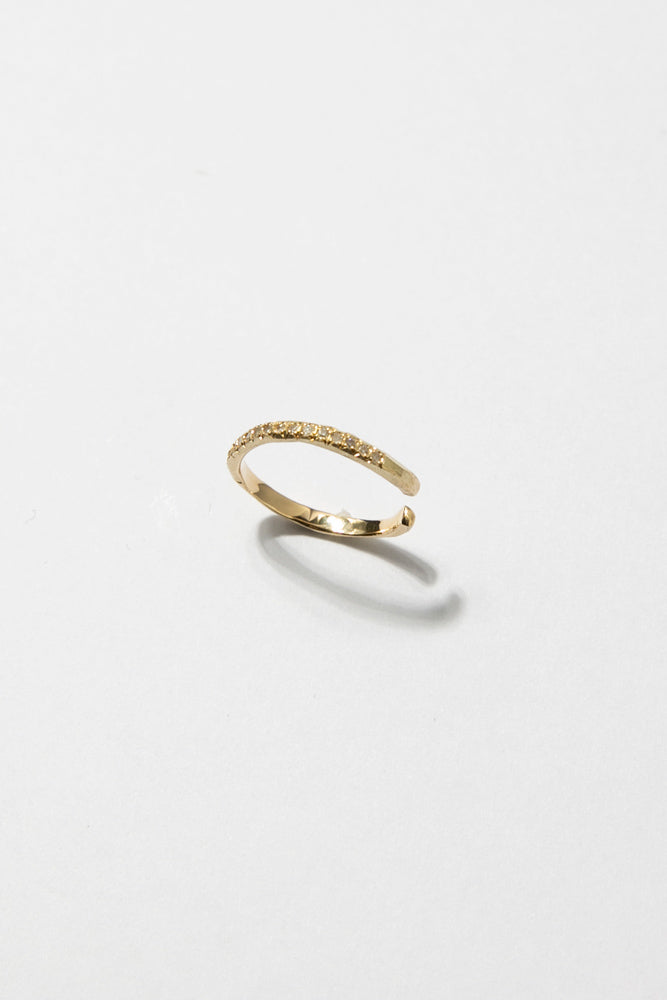 MONAKA jewellery Hibiki Diamond ear cuff /K14