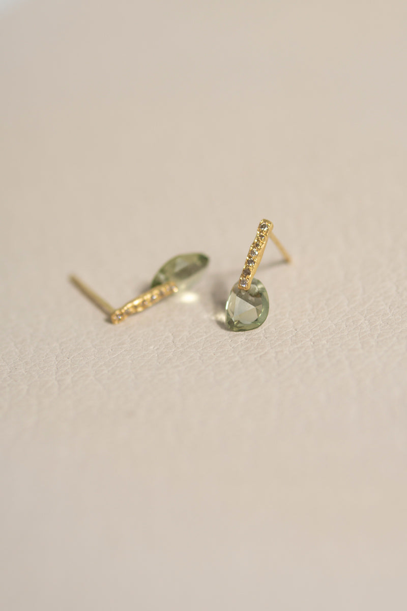 MONAKAjewellery Hibiki sapphire pierce サファイアピアス/K18