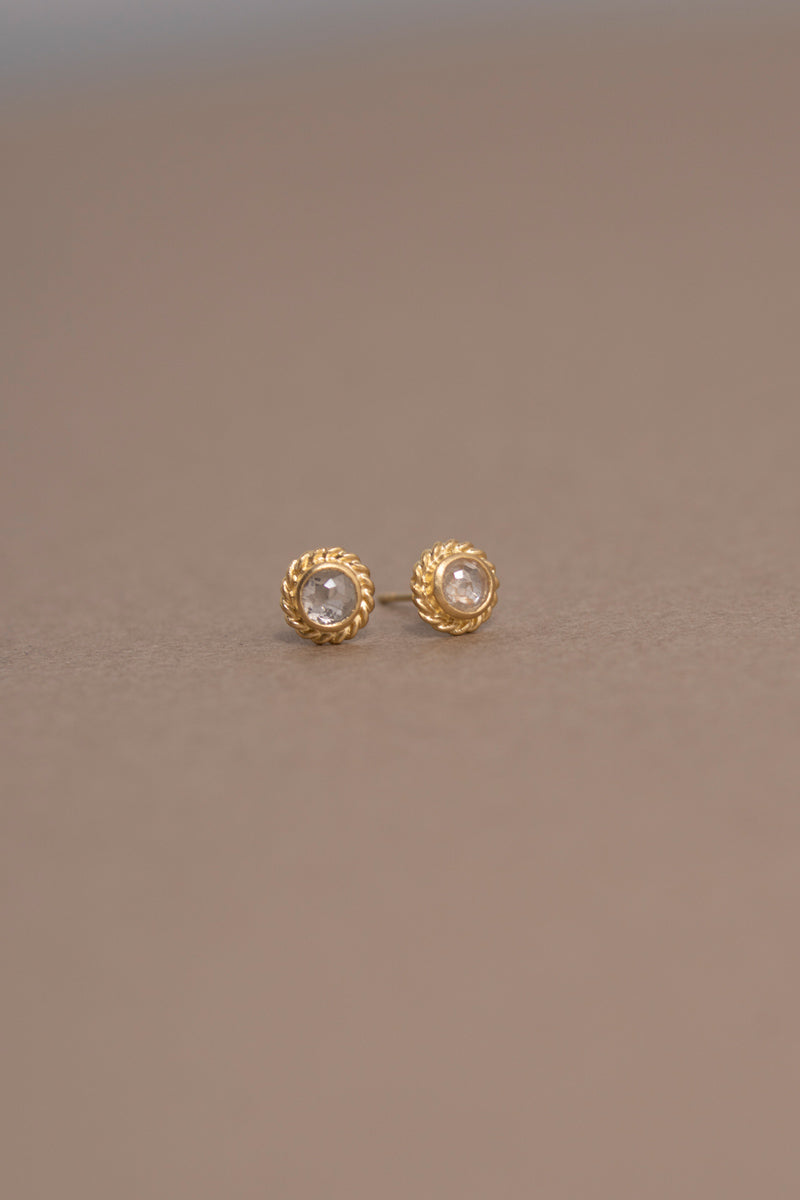 MONAKA jewellery Twist rose cut diamond Pierce ダイヤモンドピアス/K18