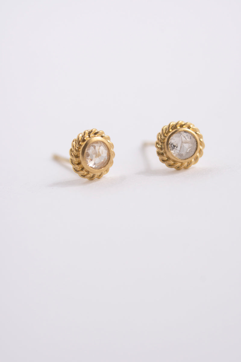 MONAKA jewellery Twist rose cut diamond Pierce ダイヤモンドピアス/K18