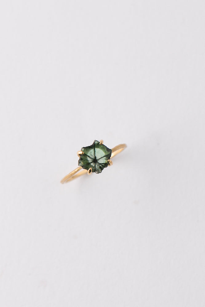 MONAKA jewellery Trapitche Emerald Prong Ring トラピッチェエメラルドリング/K18
