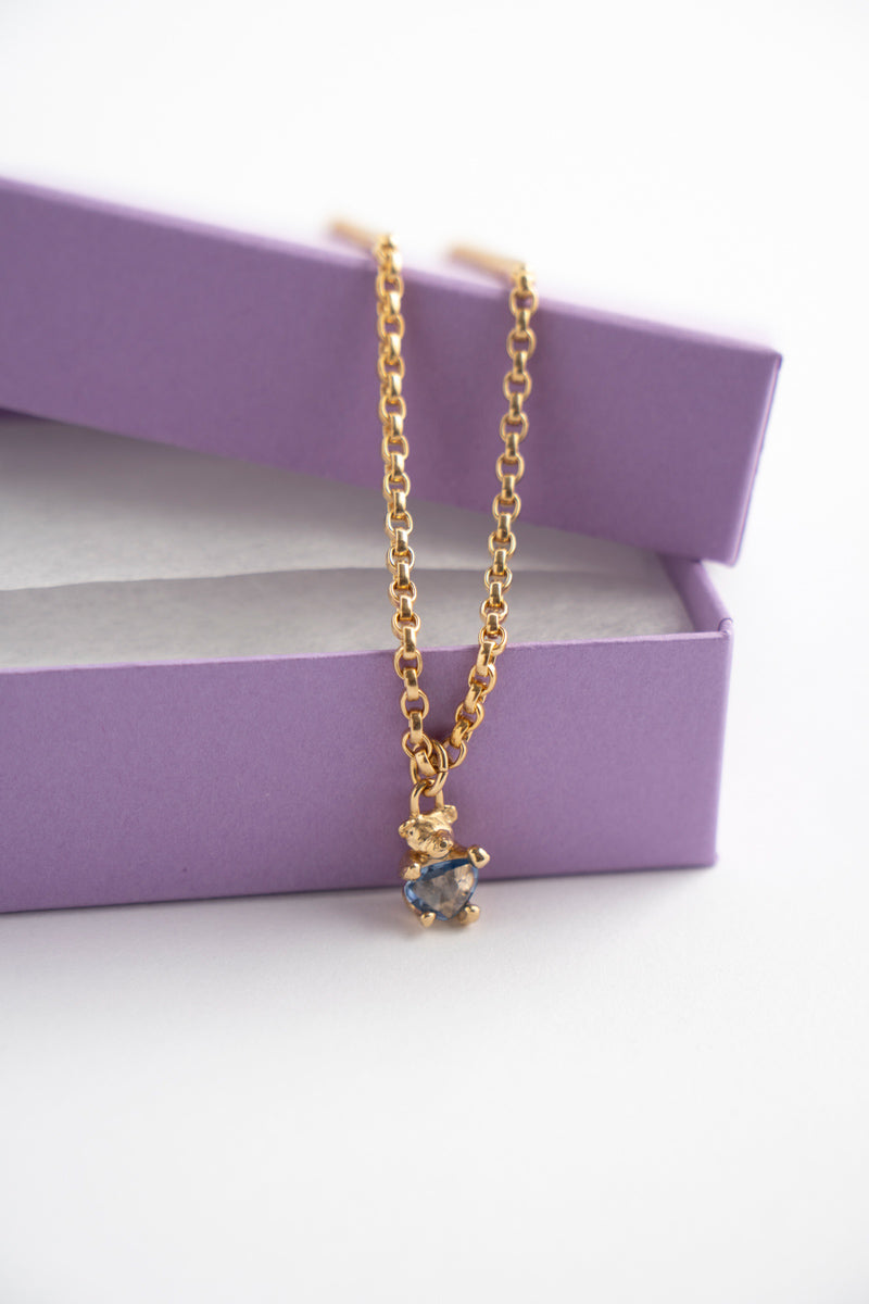 PALA TEDDY BEAR blue sapphire pendant top ブルーサファイアペンダントトップ