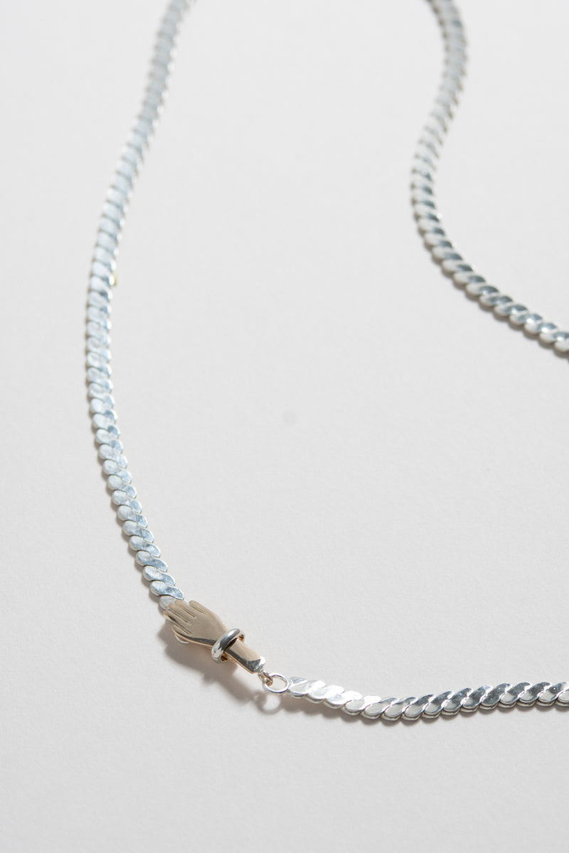 PALA braid chain hand Necklace ネックレス /Silver