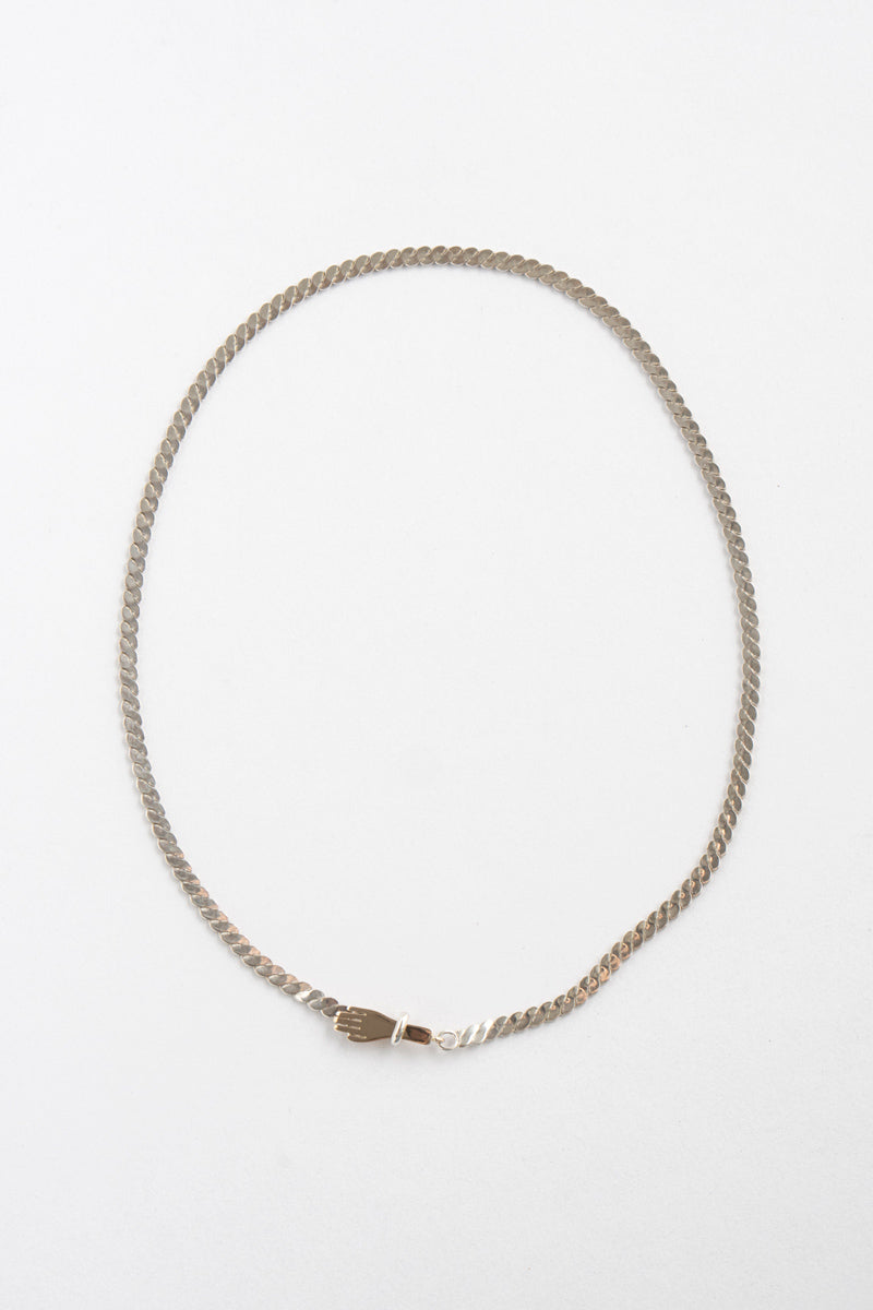 PALA braid chain hand Necklace ネックレス /Silver