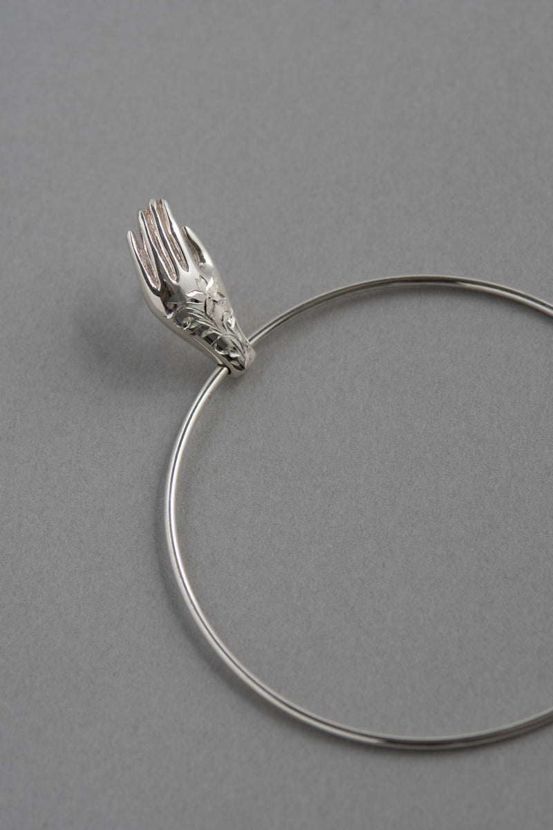 PALA FIGA BIG CIRCLE HAND PIERCE /Silver