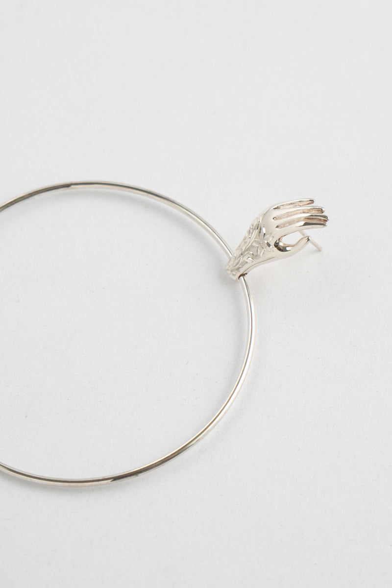 PALA FIGA BIG CIRCLE HAND PIERCE /Silver