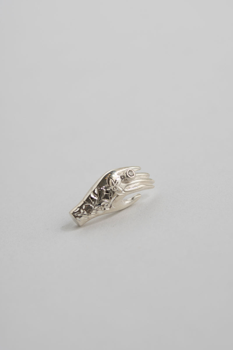 PALA FIGA diamond hand piercing diamond /Silver
