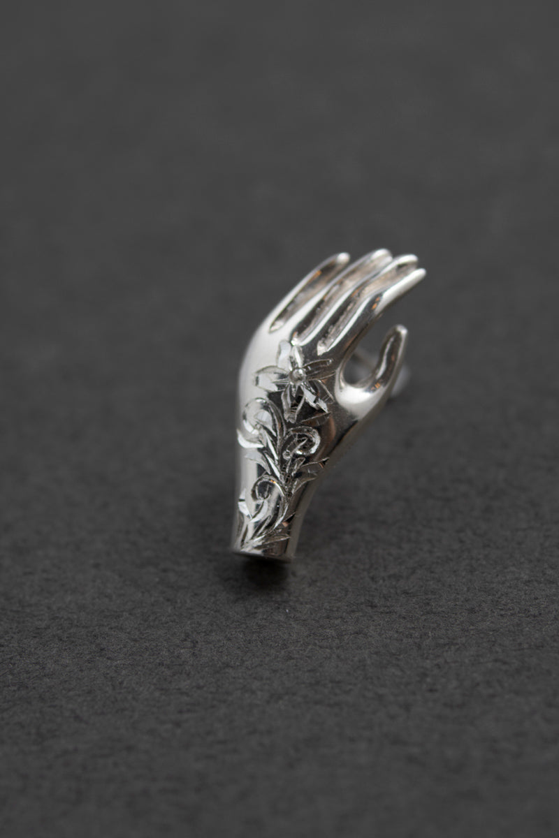 PALA FIGA Hand Pierce Tattoo /Silver