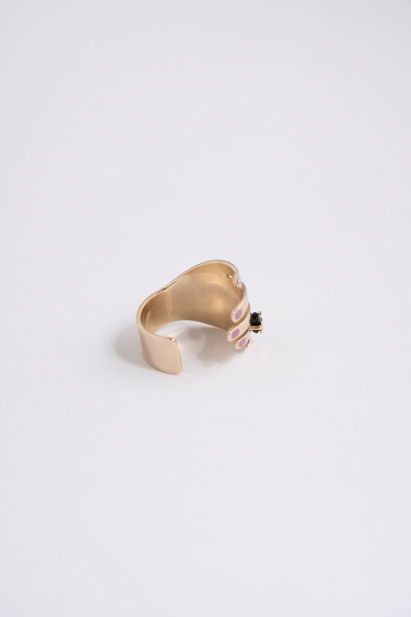 PALA Scarlet Onix Heart Ring オニキススカーレットリング/K10