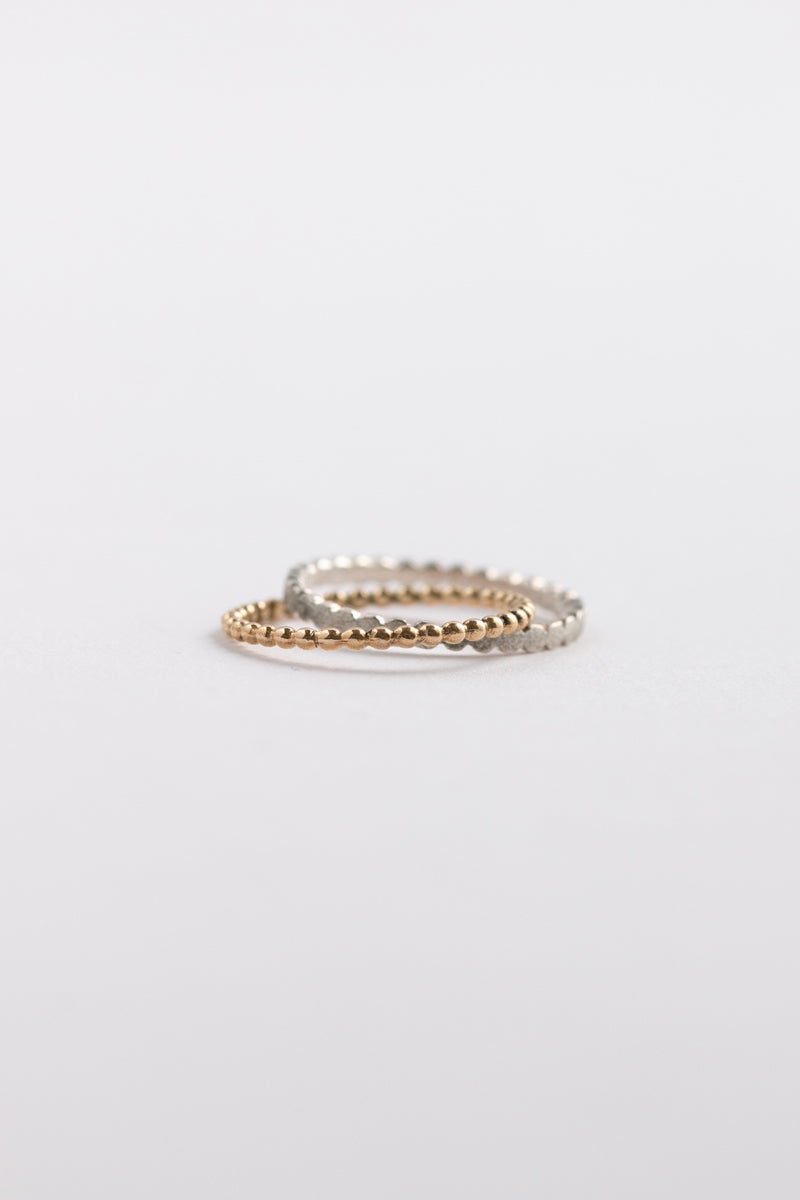 Perche? crossing silver marumaru Ring リング1/SV&K18