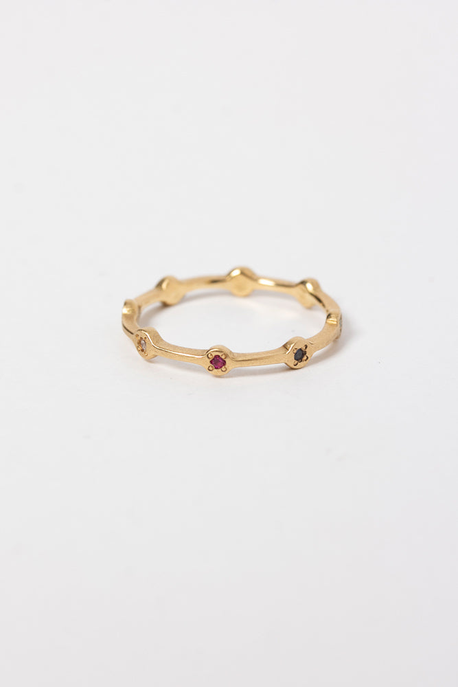 Perche? maru line 4gems Ring リング/K18