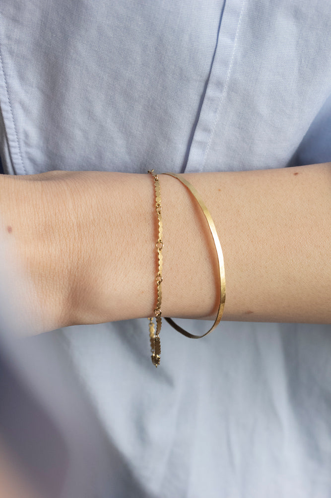 Perche? marumaru bangle gold bangle/K18
