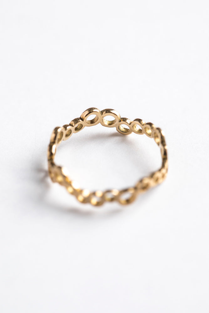 Perche? Rhythm circle Ring リング/K18