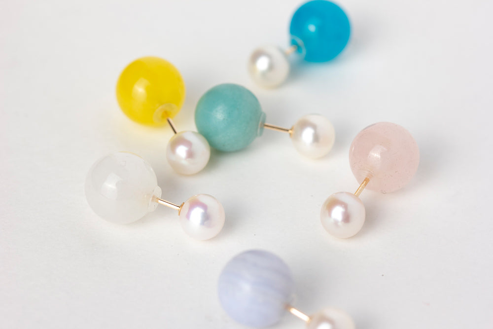 simmon bubble pearl pierce pearl pierce/K10